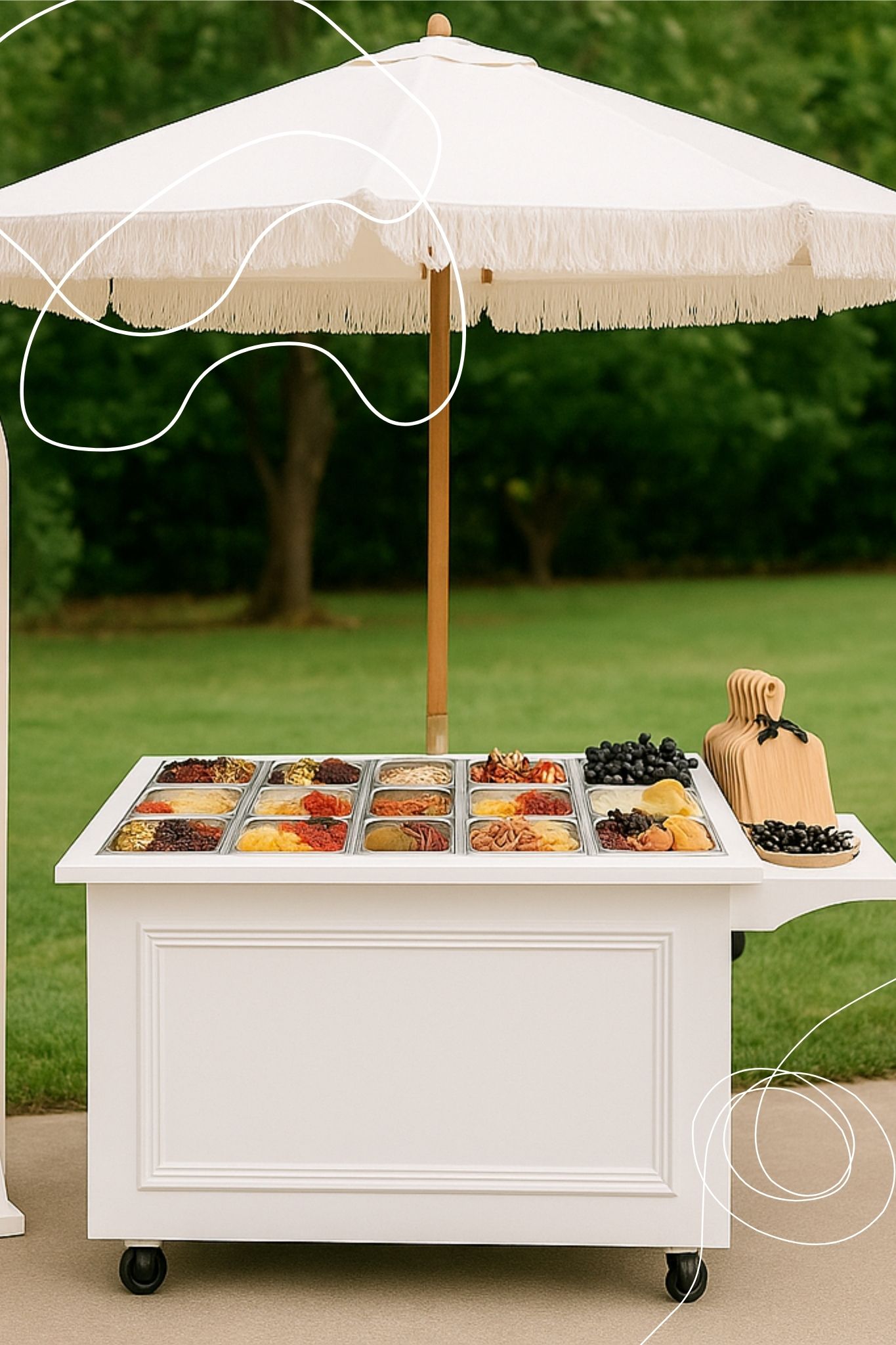 amour glace event dessert carts wedding cape town (2)